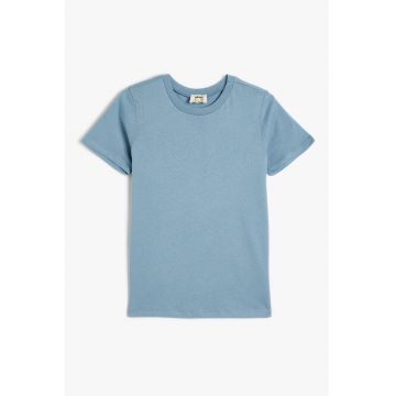 Tricou uni de bumbac