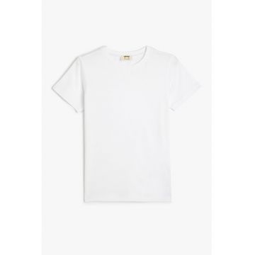 Tricou uni de bumbac