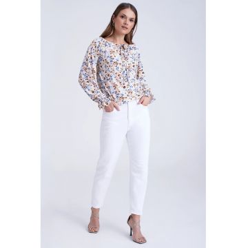 Bluza cu imprimeu floral - 1