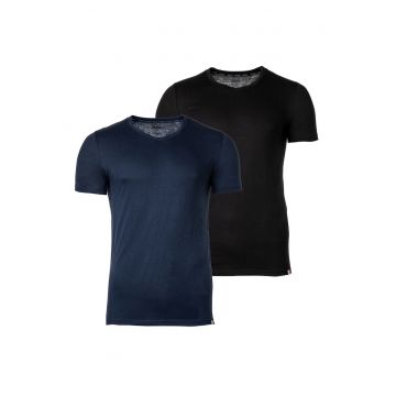 Set de tricouri cu decolteu in V - 2 piese