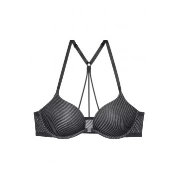 Sutien push-up -  Poliester/Poliamida - Harmony - Negru