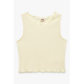 Top cu aspect texturat
