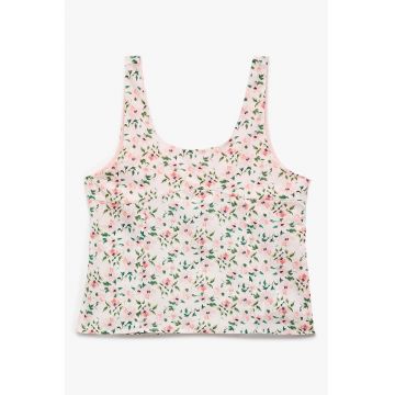 Top cu model floral