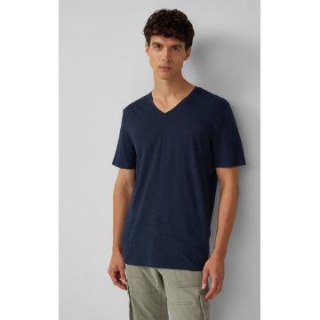 Tricou barbati cu decolteu in V - Regular fit - din bumbac - 48654