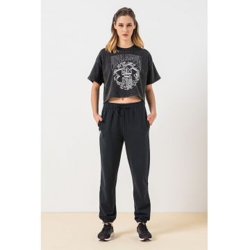 Tricou crop pentru antrenament Dusk to Dawn
