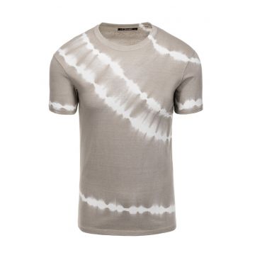 Tricou de bumbac cu aspect tie-dye