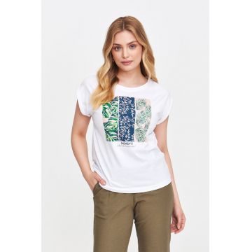 Tricou de bumbac cu imprimeu grafic