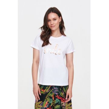 Tricou de bumbac cu imprimeu text