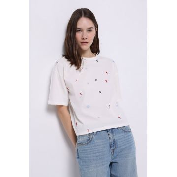 Tricou din bumbac cu imprimeu