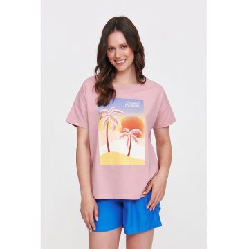 Tricou lejer cu imprimeu