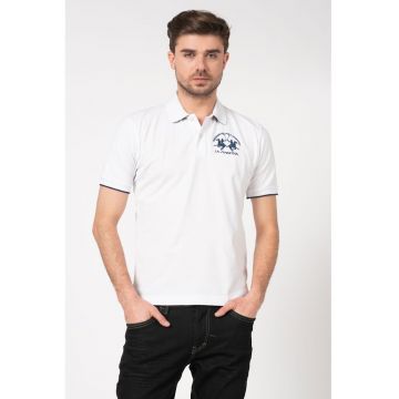Tricou polo din material pique cu broderie logo