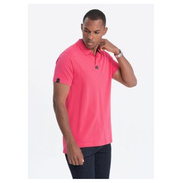 Tricou polo uni de bumbac