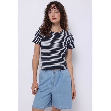 Tricou slim-fit cu dungi