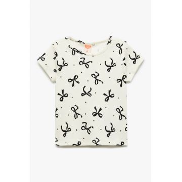 Tricou slim-fit cu model