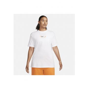 Tricou  W NSW TEE BF PRNT SWSH - FN7722-100 - Femei - Alb