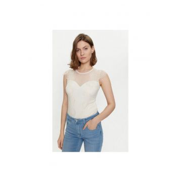Body dama - 304129384 - Poliester - Bej Body dama - 304129384 - Poliester - Bej