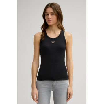 Maiou regular fit cu guler rotund