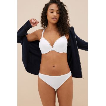 Sutien push-up cu insertii de dantela