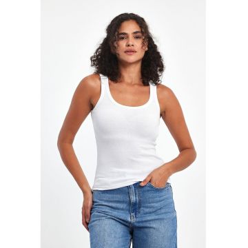 Top cambrat din amestec de lycra
