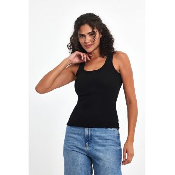 Top cambrat din amestec de lycra