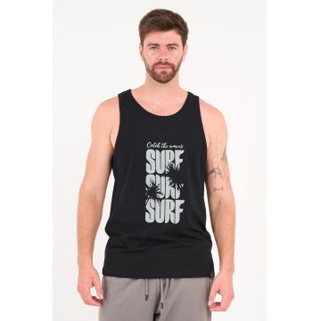 Top cu imprimeu text