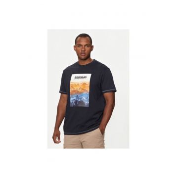 Tricou barbati -  304197109 - Bumbac - L INTL - Albastru
