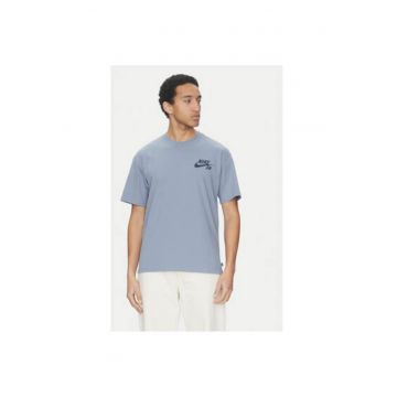 Tricou barbati -  305365590 - Bumbac - Albastru