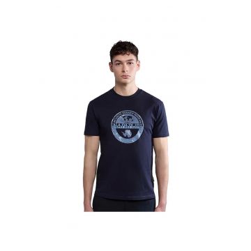Tricou barbati  SBOLLO SS NP0A4H9K-176 Albastru inchis Bumbac
