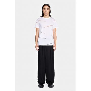 Tricou cu detalii multiple transparente