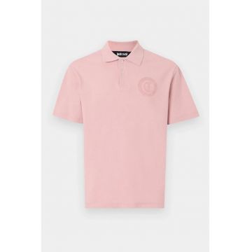 Tricou cu guler rotund și logo frontal 78OAGT01