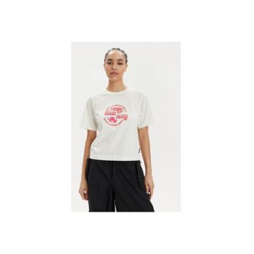 Tricou dama -  303651985 - Bumbac - Bej