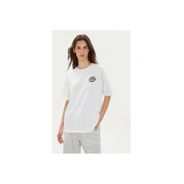 Tricou dama -  304113307 - Bumbac - Alb