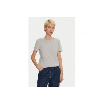 Tricou dama -  304454561 - Bumbac organic - M INTL - Gri