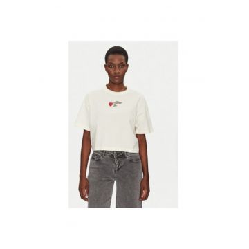 Tricou dama -  304829772 - Bumbac - Bej