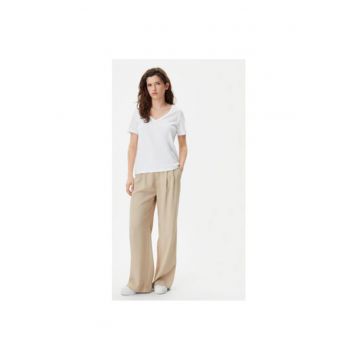 Tricou dama -  305290656 - Bumbac organic - Alb