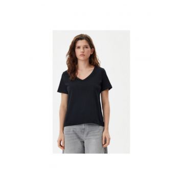 Tricou dama -  305290663 - Bumbac organic - Negru