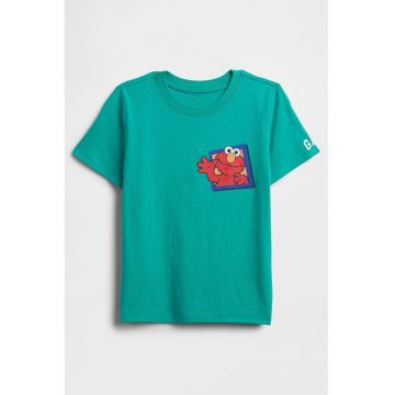Tricou de bumbac cu imprimeu grafic