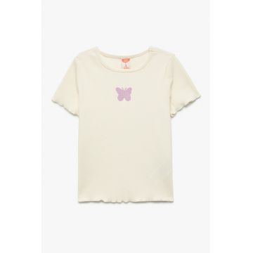 Tricou din amestec de bumbac cu aplicatie