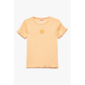 Tricou din amestec de bumbac cu striatii
