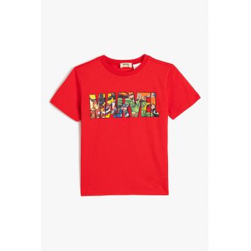Tricou din bumbac cu imprimeu Marvel