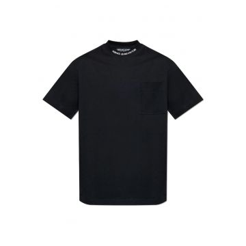 Tricou oversize cu buzunar frontal