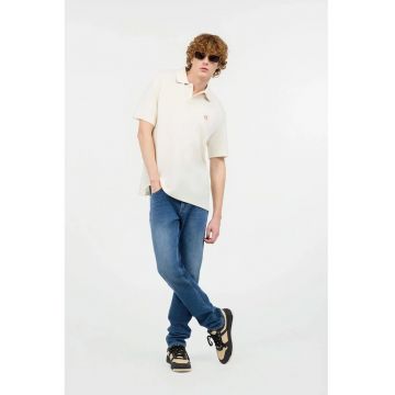 Tricou oversize cu guler polo JC