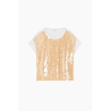 Tricou oversize cu paiete