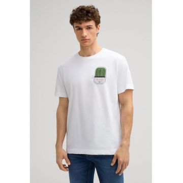 Tricou oversize cu print frontal 30045701