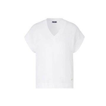 Tricou oversize fara maneci cu decolteu in V