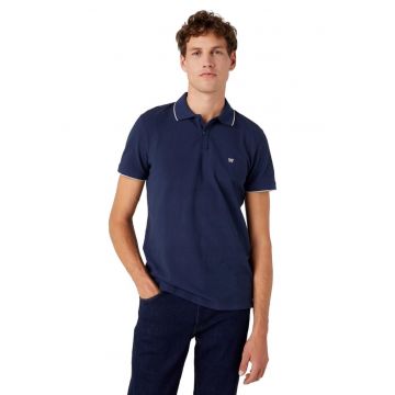 Tricou polo -  Bumbac - Bleumarin -
