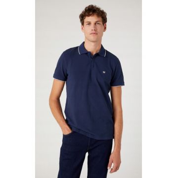 Tricou polo  croiala slim - bleumarin - bumbac