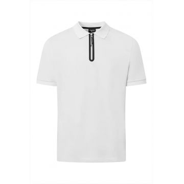 Tricou polo cu fermoar la gat