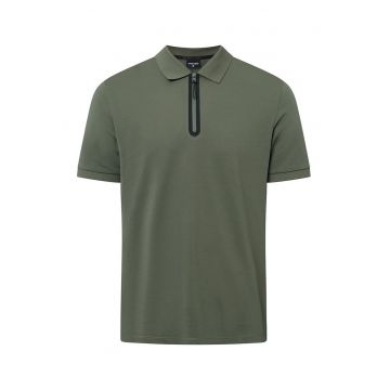 Tricou polo cu fermoar la gat