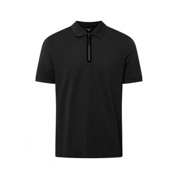 Tricou polo cu fermoar la gat